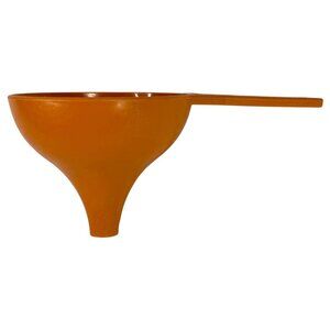 Vintage Tupperware Burnt Orange Funnel Kiss Shaped #1227 Kitchen Tool